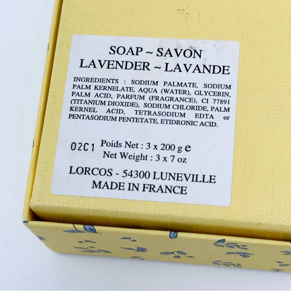 Locros French Lavender Decorative Hand Soaps Set of 3